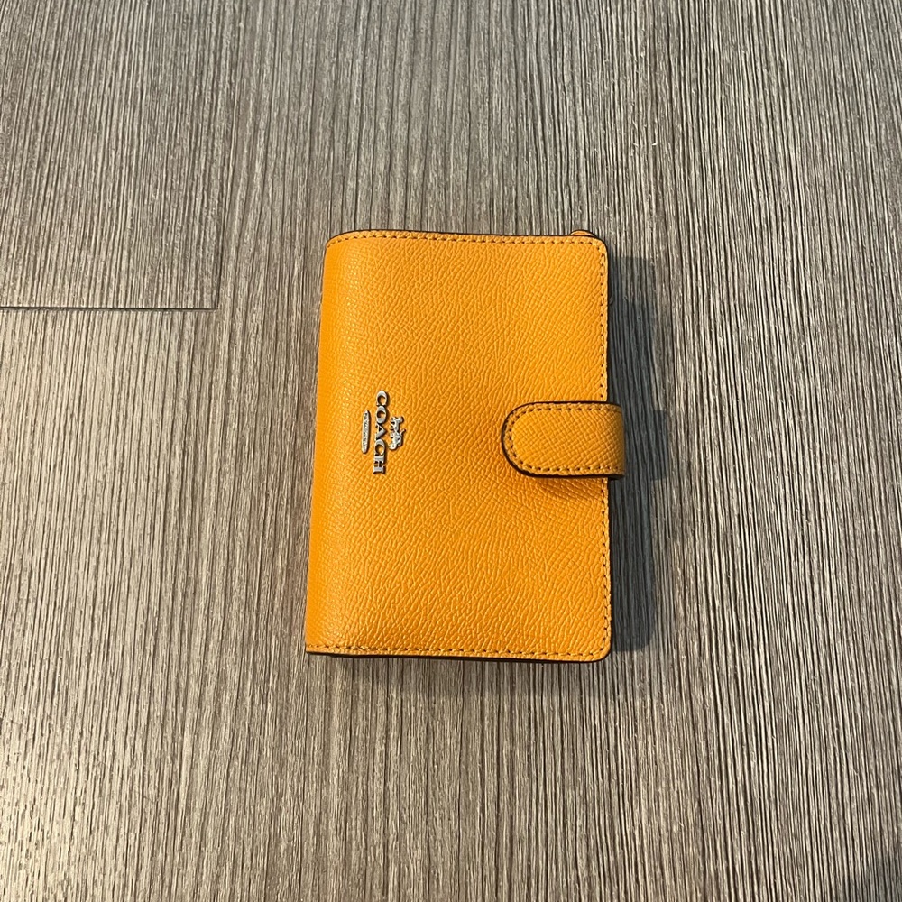 Coach Mustard Leather Wallet